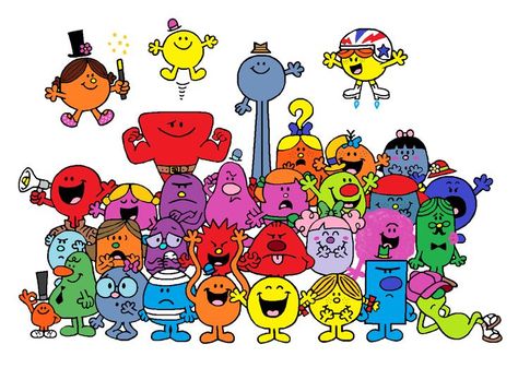 The Mr Men Show, Mr Men Little Miss Characters, Mr Rude, Mr Messy, Mr Strong, Mr Bump, Mr Grumpy, Sticker Ig, Mr Funny