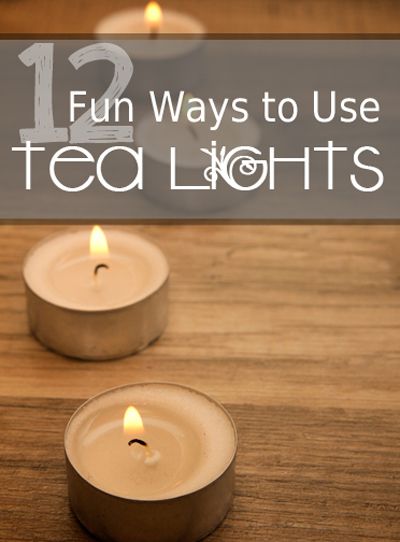 12 Fun Ways to Use Tea Lights List Of Lists, Tea Diy, Tea Candles, Candles Crafts, Tealight Candle Holders, Candle Lanterns, Diy Tips, Urban Jungle, Diy Candles