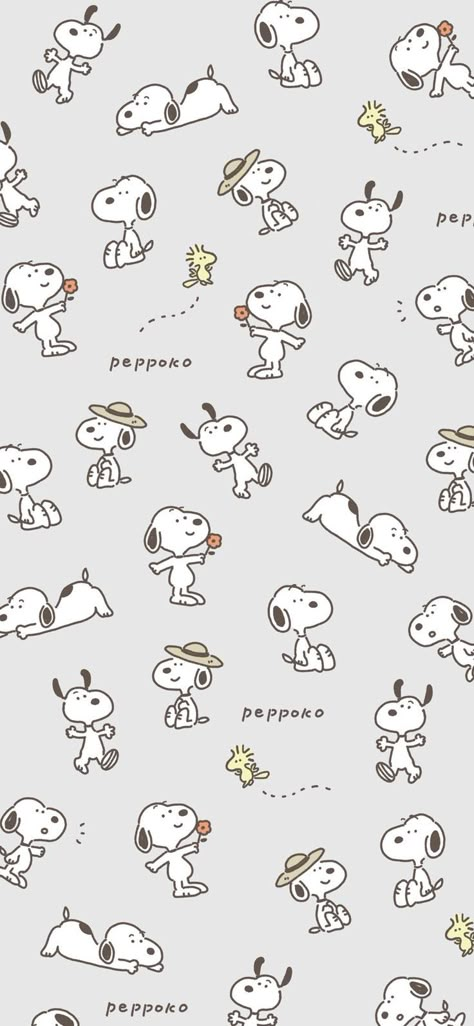 Snoopy Wallpaper Aesthetic, Cute Korean Cartoon, Wallpaper Cute Cartoon, Snoopy Pattern, Peanuts Wallpaper, Snoopy Wallpaper, Snoopy Pictures, Picsart Photo, Snoopy Love