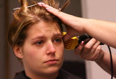 Go ahead and cry. It's way too late to turn back now!! | Flickr Short Wedge Haircut, Woman Haircut, Shave Head, Barber Shop Haircuts, Kinds Of Haircut, Forced Haircut, Haircuts Ideas, Shaving Hair, Bad Haircut