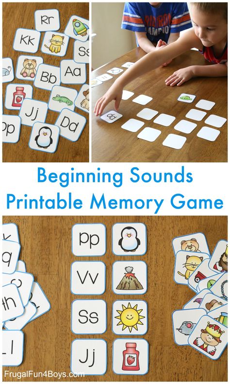 Pre K Phonics Activities, Alphabet Memory Game, Preschool Manipulatives, Kindergarten Intervention, Letter Sound Games, Kindergarten Game, Junior Kindergarten, Letter Sound Activities, Cvc Worksheets