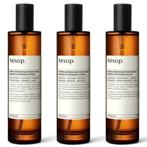 Aesop home fragrances: formulated to stir the senses... - Perfume Society Aesop Products, Floral Room, Iris Van Herpen, Room Fragrances, Home Scents, Winter Trends, Room Spray, Stocking Fillers, Heartland