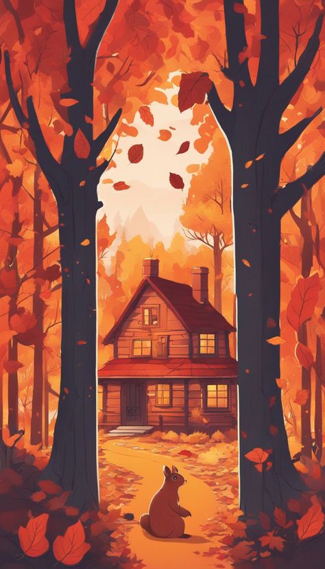 Fall Illustration Autumn Tree Illustration, Fall Illustration, Autumn Illustration, Autumn Tree, Illustration Ideas, Autumn Crafts, Tree Illustration, Autumn Trees, Get Inspired