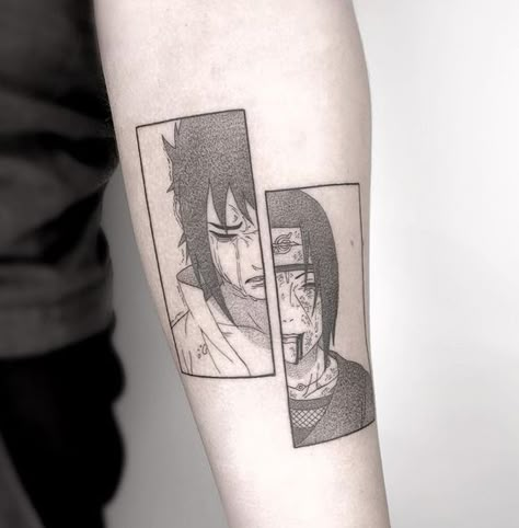 Kakashi Tattoo, Tato Naruto, Framed Tattoo, Manga Tattoo, Naruto Tattoo, Back Of Shoulder Tattoo, Geniale Tattoos, Anime Tattoo, Small Tattoos For Guys