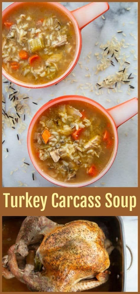 How to Make Turkey Carcass Soup - The Kitchen Magpie How To Make Turkey Soup With Leftovers, Leftover Turkey Broth Recipes, Turkey Broth From Carcass How To Make, The Best Turkey Soup Recipe, Chicken Soup With Carcass How To Make, Thanksgiving Turkey Soup Recipes, Homemade Turkey Broth, Soup From Turkey Carcass How To Make, How To Make Turkey Soup