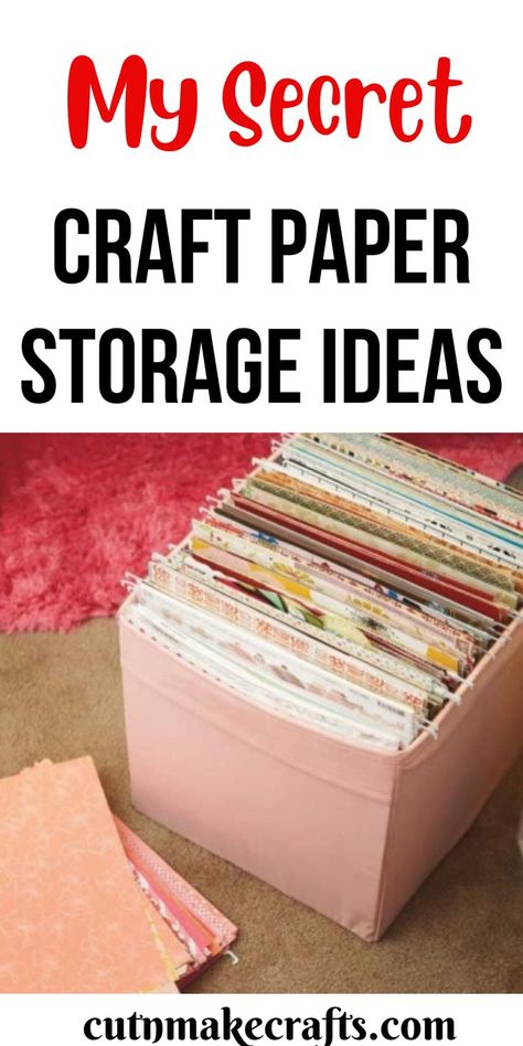 Craft Paper Storage Ideas Organize Paper Scraps Storage Solutions, Organizing Scrapbook Supplies Storage Solutions, Cardstock Storage 12x12, Diy Craft Paper Storage, How To Store Craft Paper, Craft Paper Storage Ideas Diy, Diy Cardstock Storage, How To Store Scrapbook Paper, 12 X 12 Scrapbook Paper Storage Ideas