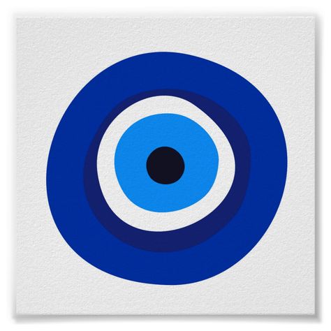 evil eye symbol greek turkish arab talisman Poster Evil Eye Symbol, Evil Eye Tattoo, Evil Eye Art, Eyes Artwork, Greek Evil Eye, Eye Symbol, Painting Canvases, Soyut Sanat Tabloları, Evil Eyes