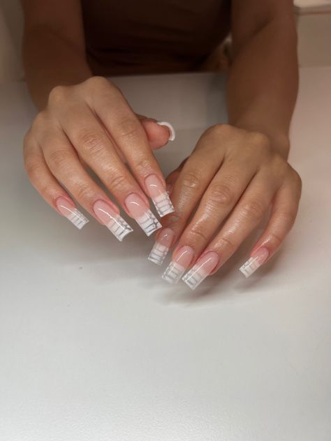 White Croc Nails French Tip, Grey Croc Nails, White Croc Print Nails, White Croc Nails, Croc Print French Tip Nails, Nails Croc Print, Croc Nail Design, Crocodile Print Nails, Croc Print Nails