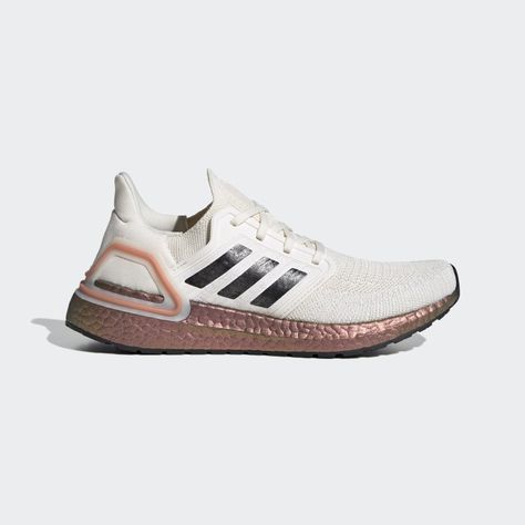 Ultraboost 20 Shoes Chalk White / Core Black / Signal Coral EG0721 White Ultra Boost, Adidas Ultraboost 20, Coral Shoes, Motion Capture, Adidas Running Shoes, Adidas Ultraboost, Cool Gifts For Women, Chalk White, Adidas Running