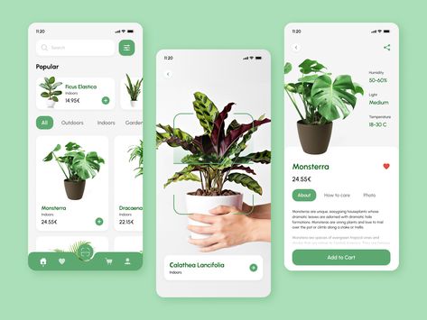 Plant Shop Website, Plant Poster Design, Garden App, App Wireframe, Smart Farming, It Branding, Ar App, App Aesthetic, Plant App