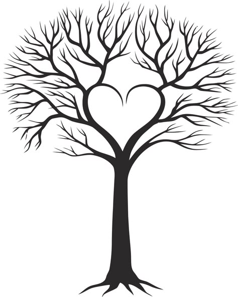 Family Tree With Heart CDR File Family Tree Drawing, Family Tree Tattoo, Family Vector, Family Tree Template, Tree Templates, Tree Svg, Heart Tree, Tree Tattoo, Tree Drawing