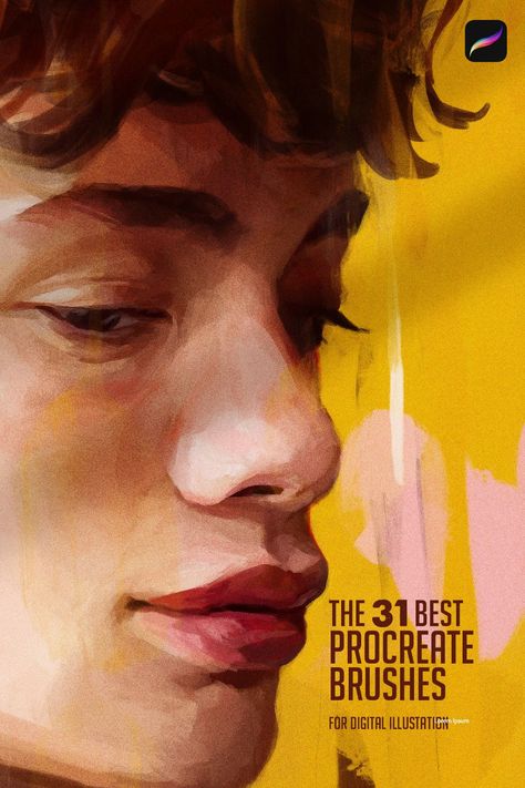 The Best Procreate Brushes for Digital Illustration Portrait Brushes Procreate, Photoshop Brushes Painting, Procreate Sketches, Sketching Procreate, Procreate Brushes Download, Portrait Procreate, Procreate Portrait, Best Procreate Brushes, Procreate Ipad Tutorials