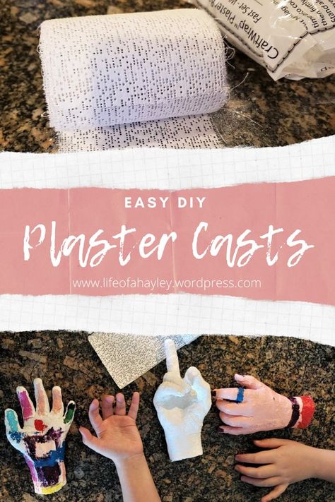 Plaster Of Paris Halloween Crafts, Crafts With Plaster Of Paris, How To Use Plaster Of Paris, Plaster Diy Crafts, Plaster Cloth Projects, Plaster Of Paris Crafts Ideas Diy, Plaster Wrap Art Projects, Plaster Cast Art, Plaster Art Projects