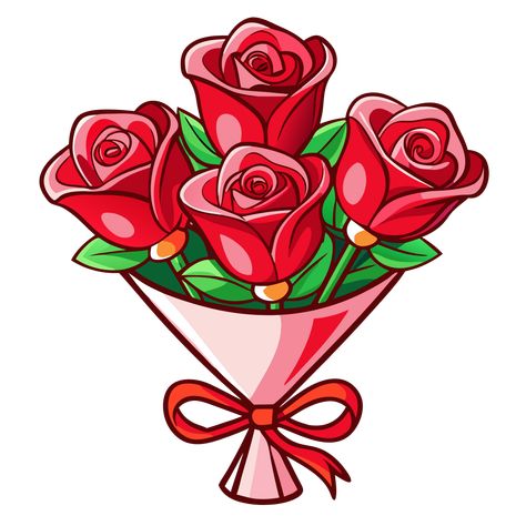 Red Rose Bouquet Clipart Red Rose Flower Bouquet, Valentines Day Images Free, Red Roses Bouquet, Bouquet Illustration, Bouquet Clipart, Valentine's Day Illustration, Boho Rainbows, Happy Valentines Day Images, Rosé Png