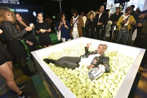 To promote the new documentary series Being Serena, the network hosted an event with a tennis ball pit, a fashion display, and a choreographed dance. New Business Plan, Experience Marketing, Fashion Display, Ball Pits, Miami Open, Tennis Event, Tennis Party, Marketing Events, Brand Activation