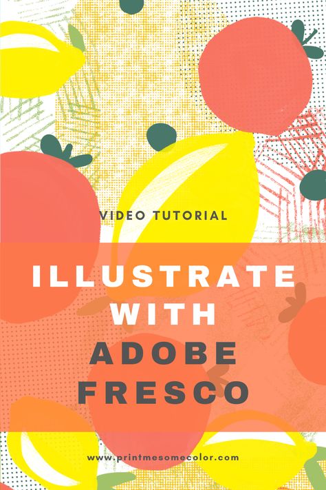 First we will import free brushes onto our Adobe Fresco app. Fresco comes with a set of built in brushes, but something that not everyone knows is that Adobe has a huge set of Kyle Webster Brushes available for free on their page! These are all pixel brushes, but they provide the yummiest textures! You can check out how you can download all these brushes in this tutorial. Adobe Fresco Tutorial, Fresco Adobe, Adobe Illustrator Brushes, Acrylic Inspiration, Free Procreate Brushes, Digital Illustration Tutorial, Brushes Paint, Adobe Illustrator Design, Adobe Tutorials