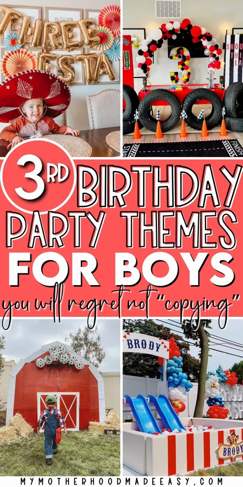 Turns 3 Birthday, Three Years Old Birthday Theme, 3 Year Birthday Ideas, 3 Birthday Party Theme, 3rd Party Themes, Birthday Party For 3 Year Boy, Birthday Themes For 3 Year Boy, Golden 3rd Birthday Boy, 3rd Burthday Theme Boy