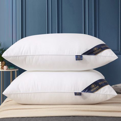 Luxury Hotel Standard Size High Profile Pillow Core Vacuum, 5star Hotel, Hotel Pillows, Pillow Bedroom, Cervical Pillows, Bedroom Bedding, Restorative Sleep, Comfortable Bedroom, Bounce Back