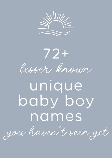 Wanna know the unique names for boys we are seriously crushing on for 2024? This uncommon baby names list is full of the baby boys names that you don't hear every day - whether you love more cute baby names, or slightly unusual baby names, or even majorly uncommon baby names, this full list of cute baby boy names with meanings will give you tons of name inspiration for that sweet little one of yours! Baby Names With Meaning Boys, Cute Baby Names Unique List Boys, Baby Names That Start With A, Unique Baby Boy Names 2025, Old Male Names, K Names For Boys, M Names For Boys, Beautiful Names For Boys, Original Boy Names