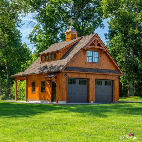 Garage Upstairs Ideas, Timber Frame Garage With Apartment, Craftsman Garage Plans, Two Car Garage With Loft, 24x24 Garage Plans With Loft, Garage With Loft Plans Layout, Garage With Upstairs Apartment, 30x40 Garage With Living Quarters, Cabin Garage With Loft