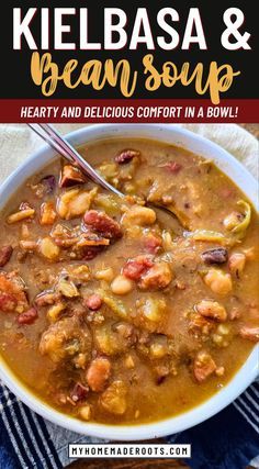 Warm up with this hearty Kielbasa and 15-Bean Soup! Packed with rich flavors from smoked sausage, tender beans, and a medley of savory spices, this comforting soup is perfect for cozy dinners. Easy to make and full of wholesome ingredients, it’s a family favorite that’s sure to satisfy. #KielbasaSoup #BeanSoup #ComfortFood #HeartyMeals #HomemadeSoup #WinterRecipes #HomesteadCooking German Bean Soup, 13 Bean Soup Recipe, Smoked Kielbasa, Bean And Sausage Soup, Indulgent Recipes, Homesteading Life, 15 Bean Soup, Sausage Soup Recipes, Kielbasa Recipes