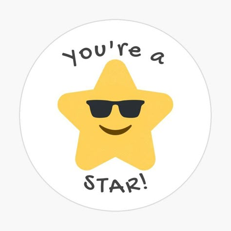 An encouraging sticker that’s perfect for students of all ages that are going back to school. Grab one today to gift to a student you know to show them how awesome you think they are. #Star #Cool #Student #School You Are A Star, Kid Sayings, You Tried Star, Quotes For My Kids, English Stickers, Stickers For Students, Positive Talk, Happy Mail Ideas, Star Student