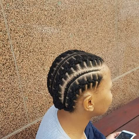 South African Hairstyles Natural, Wool Hairstyles, African Threading, African Natural Hairstyles, Cornrows Natural Hair, Natural Braided Hairstyles, Shaved Hair Designs, Natural Hair Bun Styles, Natural Hair Stylists