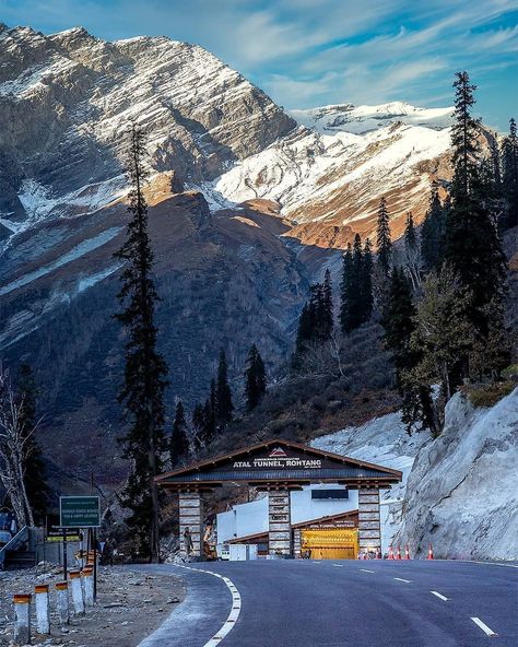 Himachali People 🇮🇳 on Instagram: “Engineering marvel and a big feat for the Nation: ATAL TUNNEL 📸 @travellingindian . . . . Clean Himachal💙 Green Himachal💚 . . . Share…” Atal Tunnel, Kullu Manali, Mountains Aesthetic, Top Places To Travel, Vision Board Photos, Vision Board Pictures, Mountain Photography, Asia Destinations, Dream Travel Destinations