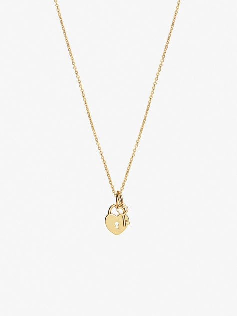 Heart Lock Necklace, Capsule Wardrobe Jewelry, Gold Locket Necklace, Formal Jewelry, Necklaces And Rings, Lock Necklace, Heart Lock, Gold Locket, Solid Gold Earrings