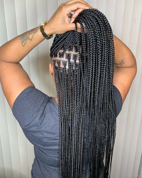 Med Box Braids, Box Braids Medium Length, Box Braids Sizes, Box Braid Lengths, Small Box Braids Hairstyles, Small Box Braids, Cute Box Braids, Individual Braids, Medium Box Braids