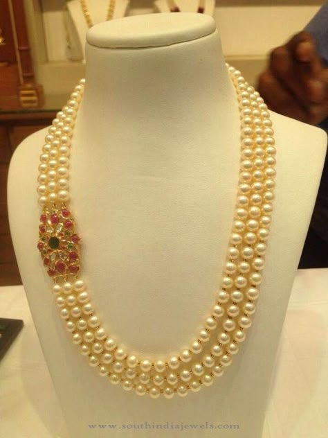 Multi Layer Pearl Necklace Designs, Layered Pearl Necklace Designs Layer Pearl Necklace, Pearl Mala, Arm Bracelet, Layered Pearl Necklace, Pearl Jewelry Design, Pearl Necklace Designs, Beaded Necklace Designs, Jewelry Designing, Black Beaded Jewelry