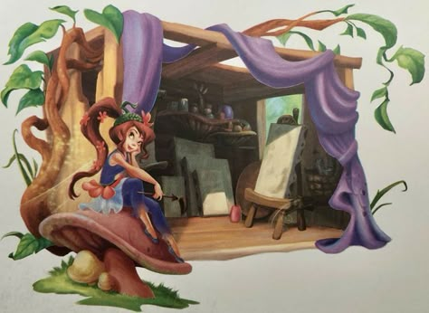 Pixie Hollow Art, Disney Fairies Art, Tinkerbell Art, Pixie Hollow Aesthetic, Never Fairies, Pixie Hallow, Hollow Aesthetic, Pixie Hollow Fairies, Tinkerbell Friends