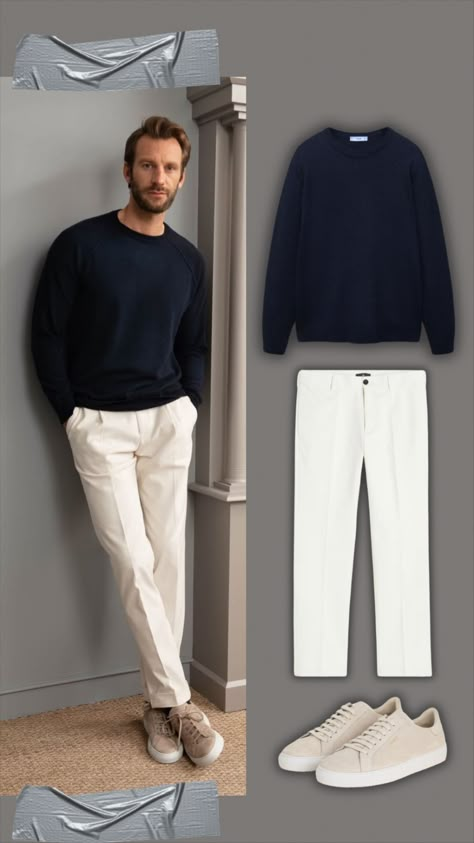 kosta_williams on LTK Mens Fall Business Casual Outfit, Men’s Business Casual Outfits Winter, Business Casual Menswear, Outfit Uomo Primavera, Men’s Capsule Wardrobe Business Casual Men, Mens 2025 Fashion Trends, Korean Guy Outfits, White Pants Men, Job Outfits