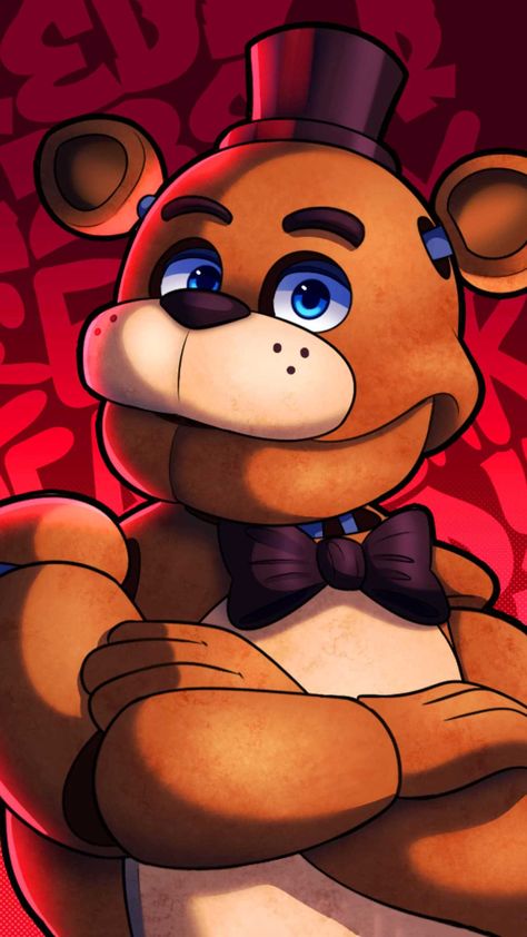 Freddy Fazbear Wallpaper Freddy Fazbear Wallpaper, Fnaf Freddy Fazbear, Fnaf Pictures, Golden Freddy, Fnaf Freddy, Glamrock Freddy, Scott Cawthon, Five Night At Freddy, Animatronic Fnaf