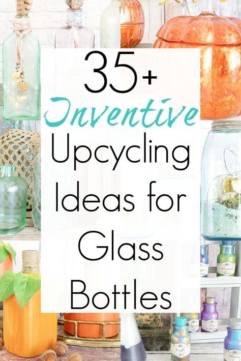 Repurposing Glass Bottles, How To Paint Glass Bottles Diy, Glass Bottle Windows, How To Stain Clear Glass Bottles, Recycled Glass Jars Ideas, Crafts With Small Glass Bottles, Glass Bottle Upcycling, What To Do With Old Bottles, Colored Glass Bottles Decor