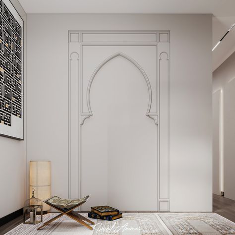 Praying Corner in a Master Room. Oman 🇴🇲 Praying Corner, Muslim Prayer Rug, Accent Wall Designs, Parents Room, Master Room, Muslim Prayer, Wall Designs, Islamic Prayer, Prayer Room