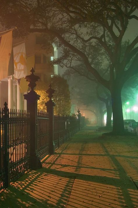 New Orleans, Garden District Nola French Quarter, Vampire Wedding, Foggy Night, Project Red, Book Board, New Orleans Travel, Garden District, Foto Art, New Orleans Louisiana