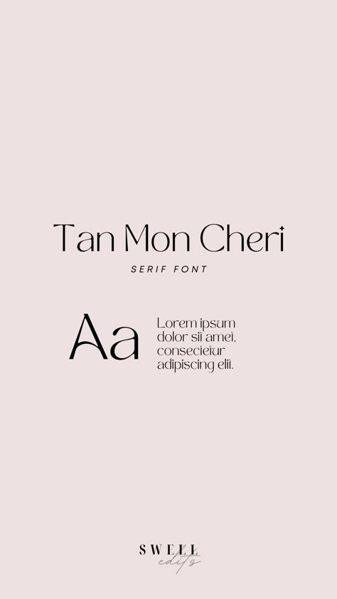 Serif Font - Tan Mon Cheri Tan Mon Cheri Font, Tan Mon Cheri Font Pairing, Tan Pearl Font Pairing, Yoga Tracker, Create A Logo Free, Wedding Invitation Fonts, Calligraphy Script Fonts, Branding Wedding, Font Combinations