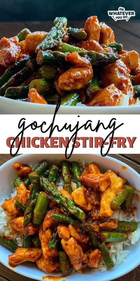 Japanese Chicken Stir Fry, Gojuchang Recipe Chicken, Gochujang Stir Fry Sauce, Gochujang Chicken Stir Fry, Healthy Gochujang Recipes, Gochujang Chicken Breast, Gojujang Recipes, Gojuchang Chicken, Korean Gochujang Recipes