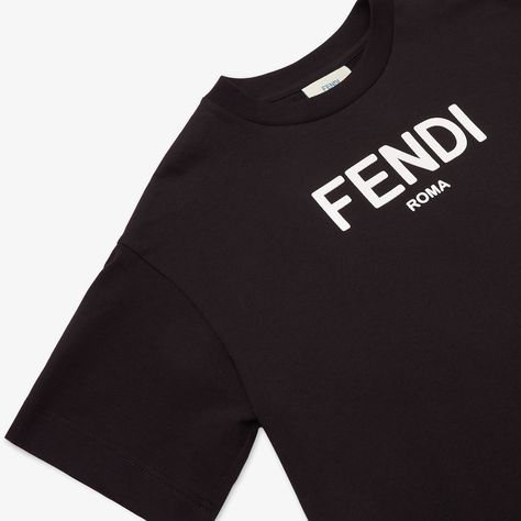 Fendi Shirt, Black Jersey, Fabric Black, Portugal, Fendi, T-shirt, T Shirt, Fabric, White