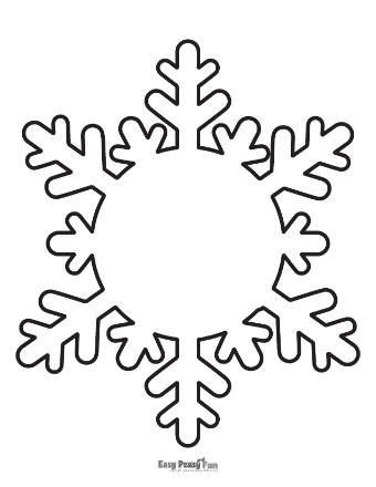 Free Printable Snowflake Templates - Easy Peasy and Fun Snowflakes Pattern Printable, Simple Snowflake Patterns For Kids Free Printable, Snowflake Pictures Free Printables, Snowflake Template Easy, Snowflake Applique Patterns Free, Large Snowflake Template, Snowflake Cut Outs, Snowflakes Printable Free, Snow Flakes Printable Frozen