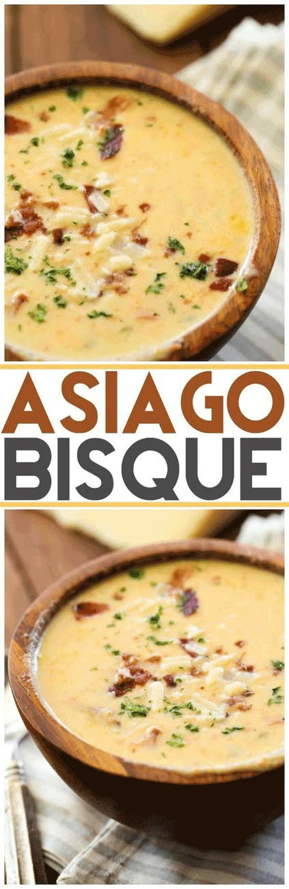 Asiago Bisque, Thai Mad, Savory Soups, Soup Chili, Asiago, Think Food, Soup And Sandwich, Gumbo, Delicious Soup