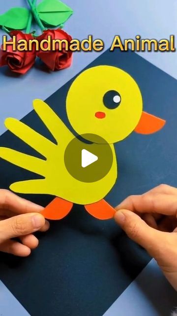 Insta.diyou on Instagram: "Crafted an adorable duck by stenciling a handprint on yellow paper, a fun and easy DIY project for kids! 🦆✨ Perfect for playtime or as a cute decor piece. Check out more creative DIY ideas on my Instagram Reels page: [insta.diyou](https://www.instagram.com/insta.diyou/reels/) #handprintcrafts, #papercrafts, #diyduck, #kidscrafts, #creativefun, #craftingwithkids, #easydiy, #cutecrafts, #funprojects, #handmadeart, #craftingideas, #diyprojects, #artforkids, #handmadefun, #yellowpaper, #craftingjoy, #diyideas, #handprintart, #craftingcommunity, #kidscraftideas, #diyfun, #creativeprojects, #handmadebeauty, #kidscrafttime, #simplecrafts, #craftingisfun, #craftingwithkids, #kidscraftideas, #creativeplay, #craftinginspiration  handprint crafts, papercrafts, diy duck, ki Duck Crafts For Kids, Diy Cute Crafts, Duck Craft, Handprint Activity, Duck Crafts, Art Activities For Toddlers, Crown Crafts, Kids Craft Ideas, Easy Arts And Crafts