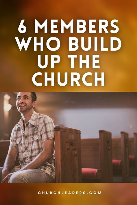 These are the 6 types of church members that help build up the church! #church #churchmembers #buildingupthechurch #God #Godspeople #manofGod #womanofGod Back To Church Sunday Ideas, Morning Mediation, Kingdom Minded, Christian Hospitality, Church Leadership, Church Fellowship, Church Outreach, Die To Self, Biblical Wisdom