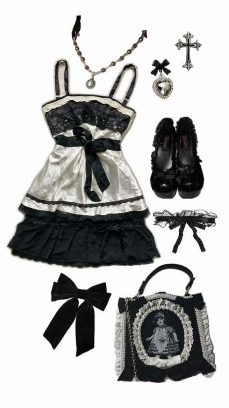 #goth #gothic #fashion #alternative #emo Himekaji Outfits, Horror Game Protagonist, Game Protagonist, Fashion Alternative, Fatal Frame, Alt Outfits, Dark Coquette, Kawaii Fashion Outfits, Emo Outfits