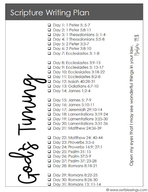 Sweet Blessings: January Scripture Writing Plan: God's Timing January Scripture Writing Plan, Studying Plan, January Scripture Writing, Scripture Plans, Bible Writing, Scripture Writing Plan, Bible Board, Bible Studying, God's Timing