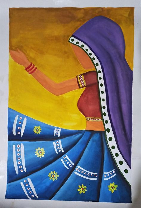 Easy Composition Painting, Brain Problems, Canvas Art Painting Abstract, Dancing Woman, Poster Color Painting, Composition Painting, Rajasthani Art, Modern Art Canvas Painting, Easy Mandala Drawing