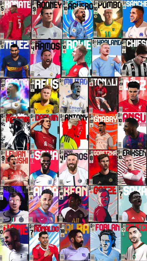 #footballers #collage #greats #legends #wallpaper #world #fyp Football Wallpaper Iphone, Collage Football, Legends Wallpaper, Serge Gnabry, Premier Lig, Lionel Messi Wallpapers, Iphone Wallpaper For Guys, Real Madrid Wallpapers, Madrid Wallpaper