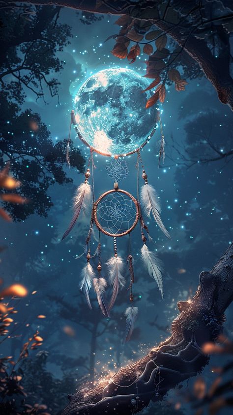 #Mystical Moonlit #Dreamcatcher: A glowing #dreamcatcher hangs amidst a #moonlit forest, casting magical light through its intricate web. #dreamcatcher #mystical #moonlit #forest #glowing #aiart #aiphoto #stockcake ⬇️ Download and 📝 Prompt 👉 https://stockcake.com/i/mystical-moonlit-dreamcatcher_921418_995190 Dream Catcher Wallpaper Iphone, Mystical Pictures, Mystic Wallpaper, Art With Nature, Moonlit Forest, Dreamcatcher Wallpaper, Camera Wallpaper, Blue Butterfly Wallpaper, Magical Light