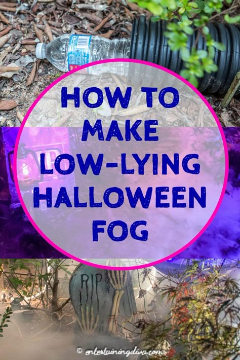 Halloween Fog Machine Ideas: How To Make Low Lying Fog | Halloween Diy Halloween Fog, Diy Fog Machine, Diy Fog, Scary Halloween Decorations Outdoor Diy, Fog Chiller, Halloween Decorations Party Scary, Halloween Yard Haunt, Low Lying Fog, Halloween Decorations Outdoor Porch